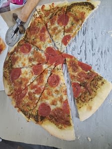 Sliced Pepperoni Pizza