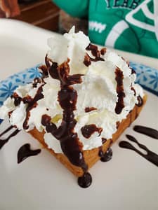 Chocolate Whipped Cream Waffle 2