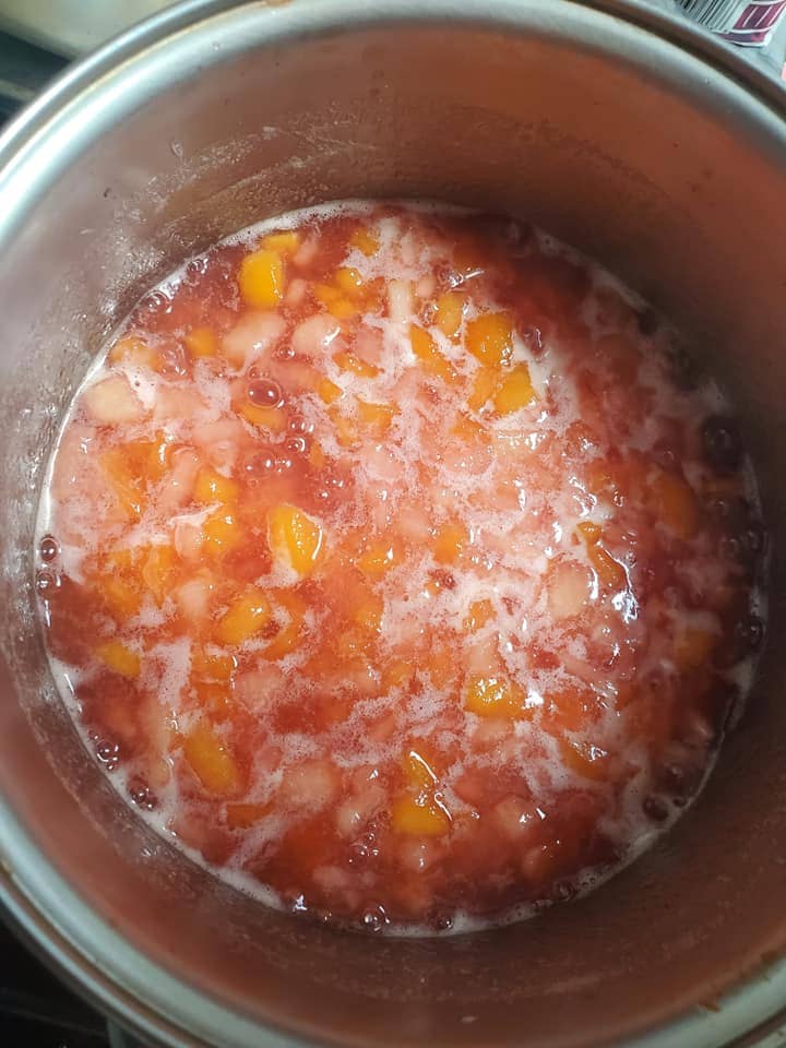 Cooking Peach Jam